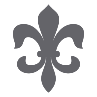Fleur-de-lis Decal (Grey)